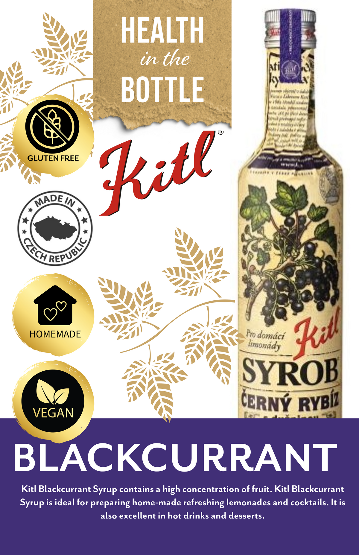 KITL SYROB BLACKCURRANT 500ml