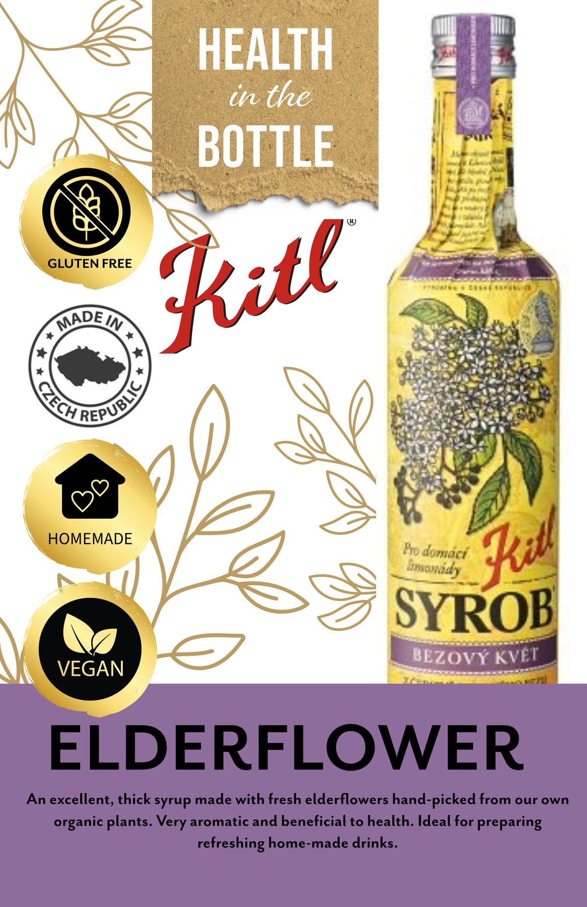 KITL SYROB ELDERFLOWER 500ml